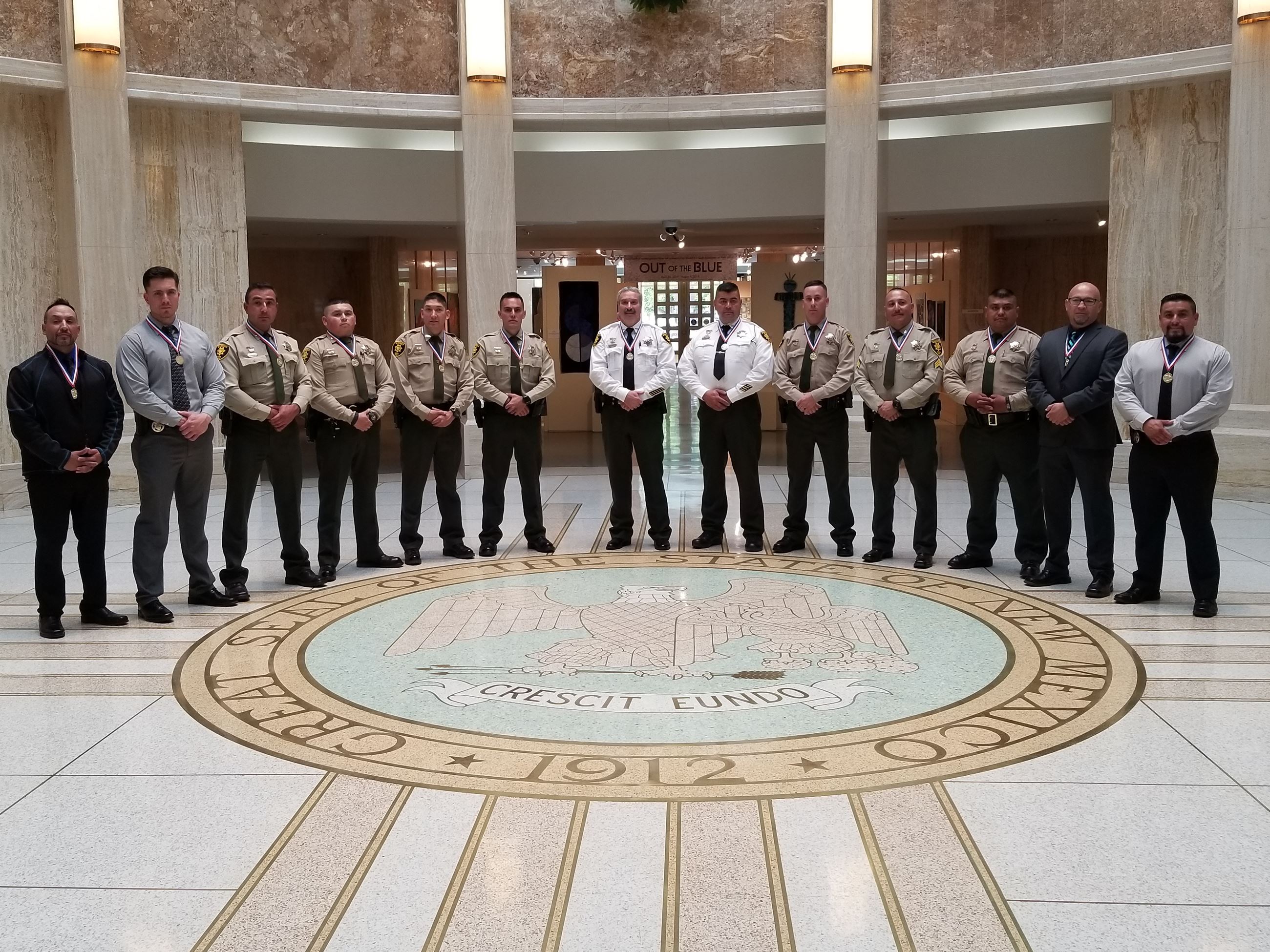 Officers in State Capital Building