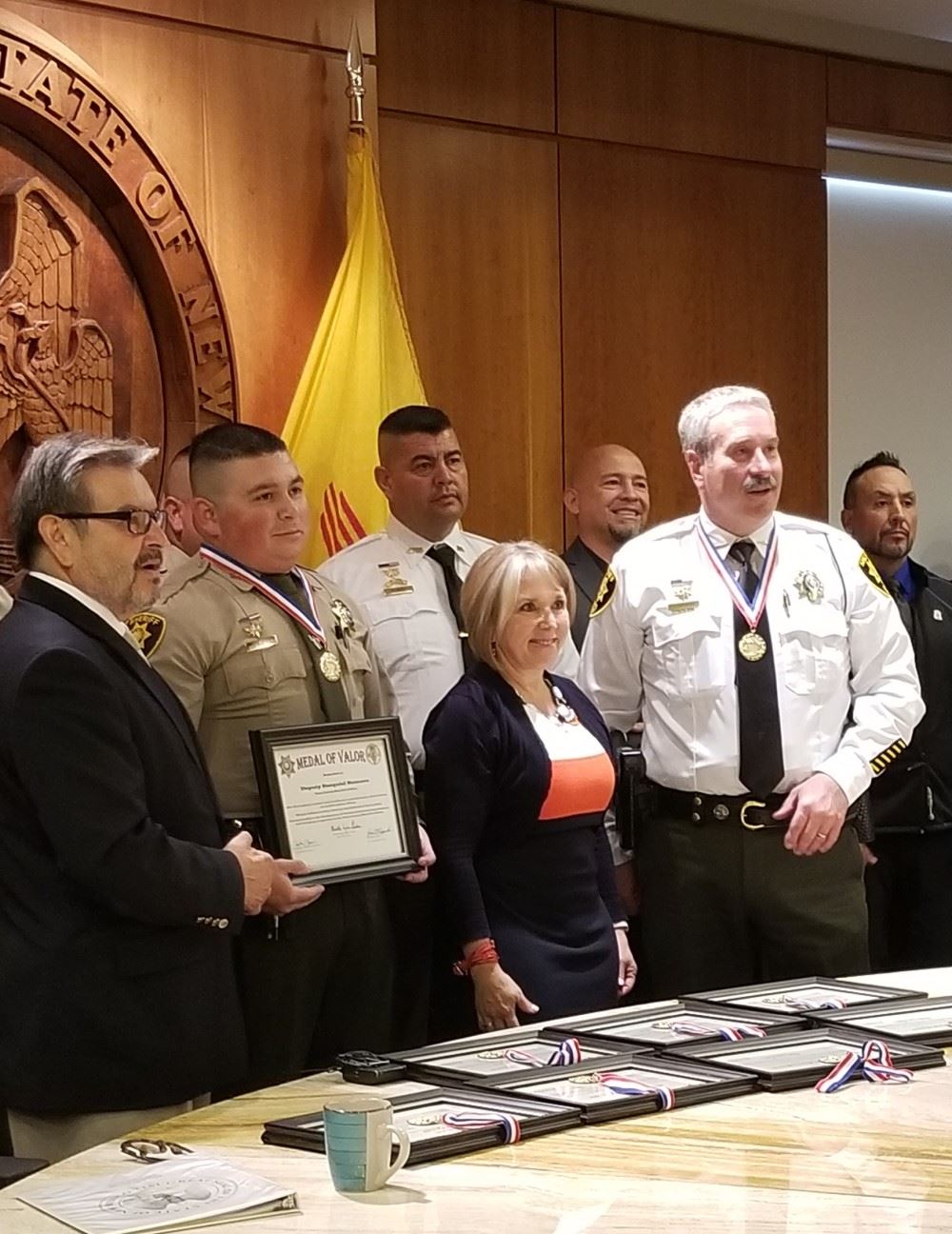 Kelly Romero Reciving Award