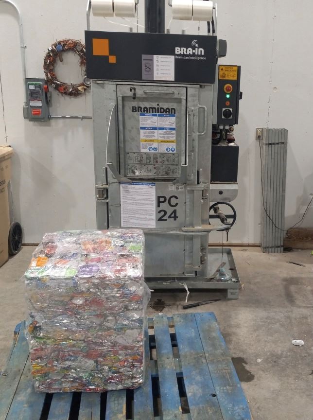  First aluminum bale made with new PC24 baler